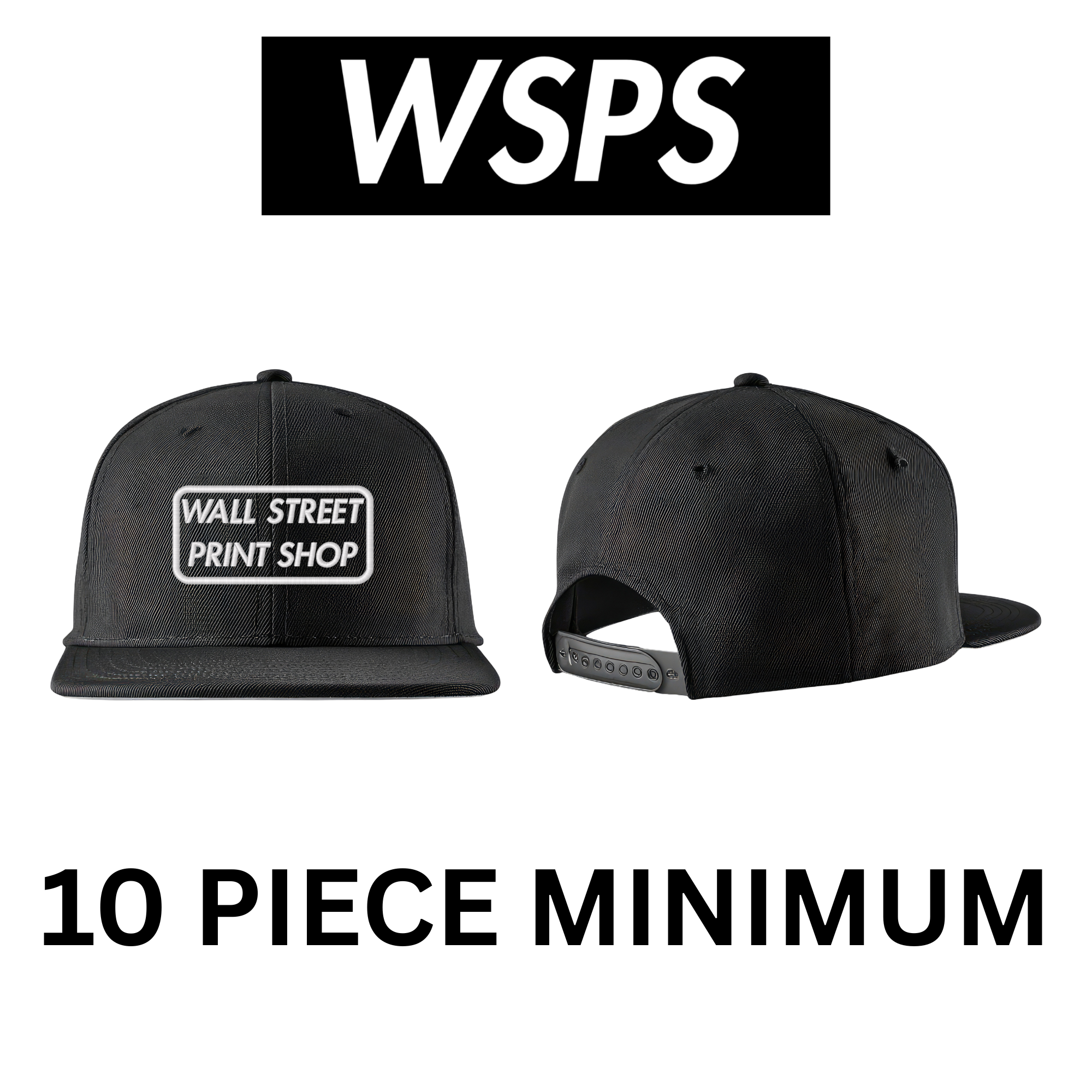 10 Custom Embroidered Hats Starter Pack