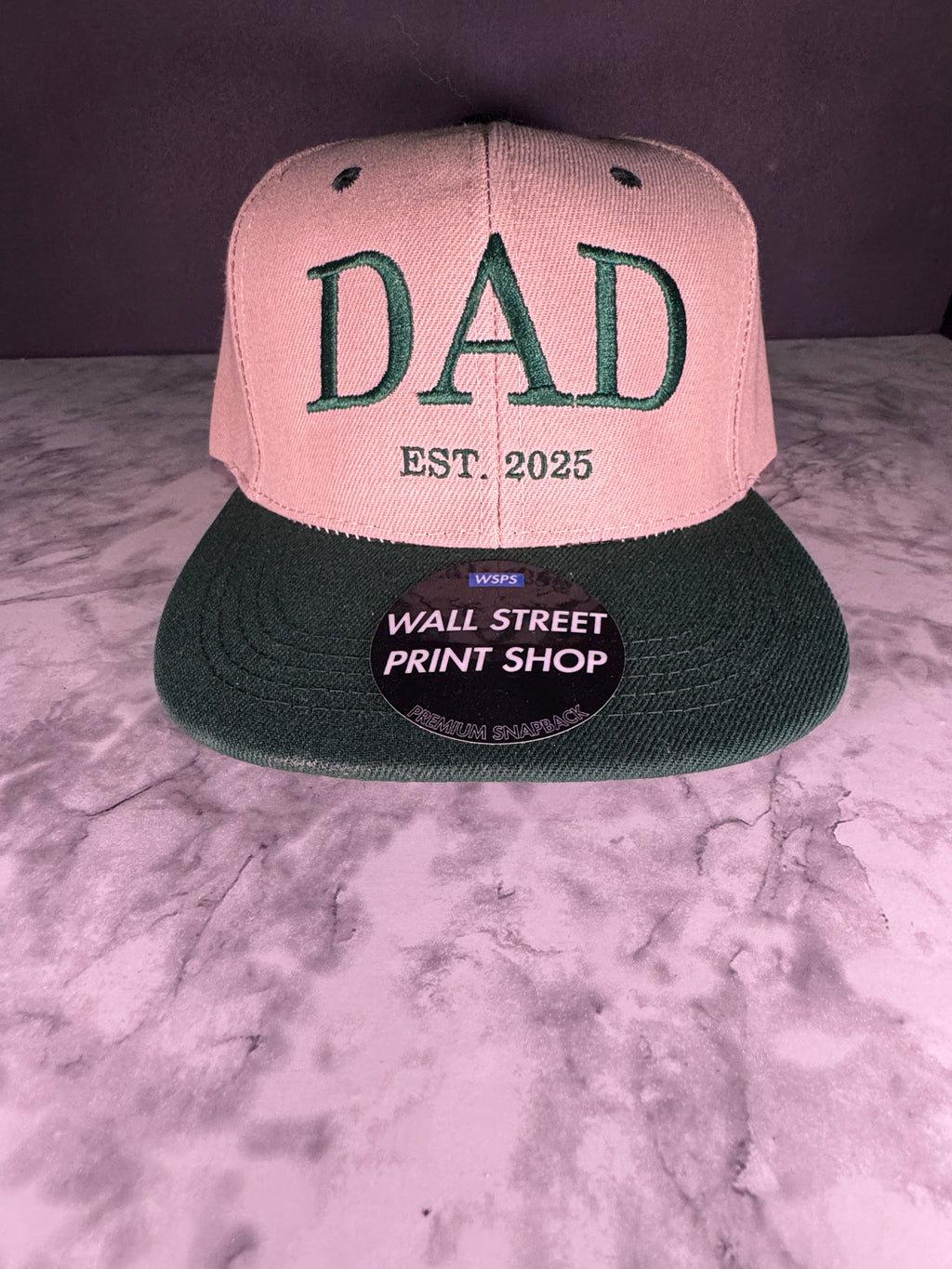 DAD EST 2025 Embroidered SnapBack Cap
