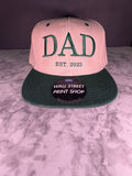 DAD EST 2025 Embroidered SnapBack Cap