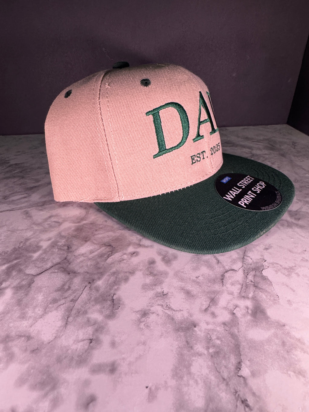 DAD EST 2025 Embroidered SnapBack Cap